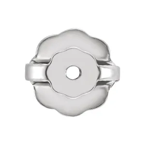 14K White Gold Threaded Earring Back