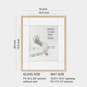 16x20 Dendro Wooden Frame: Natural