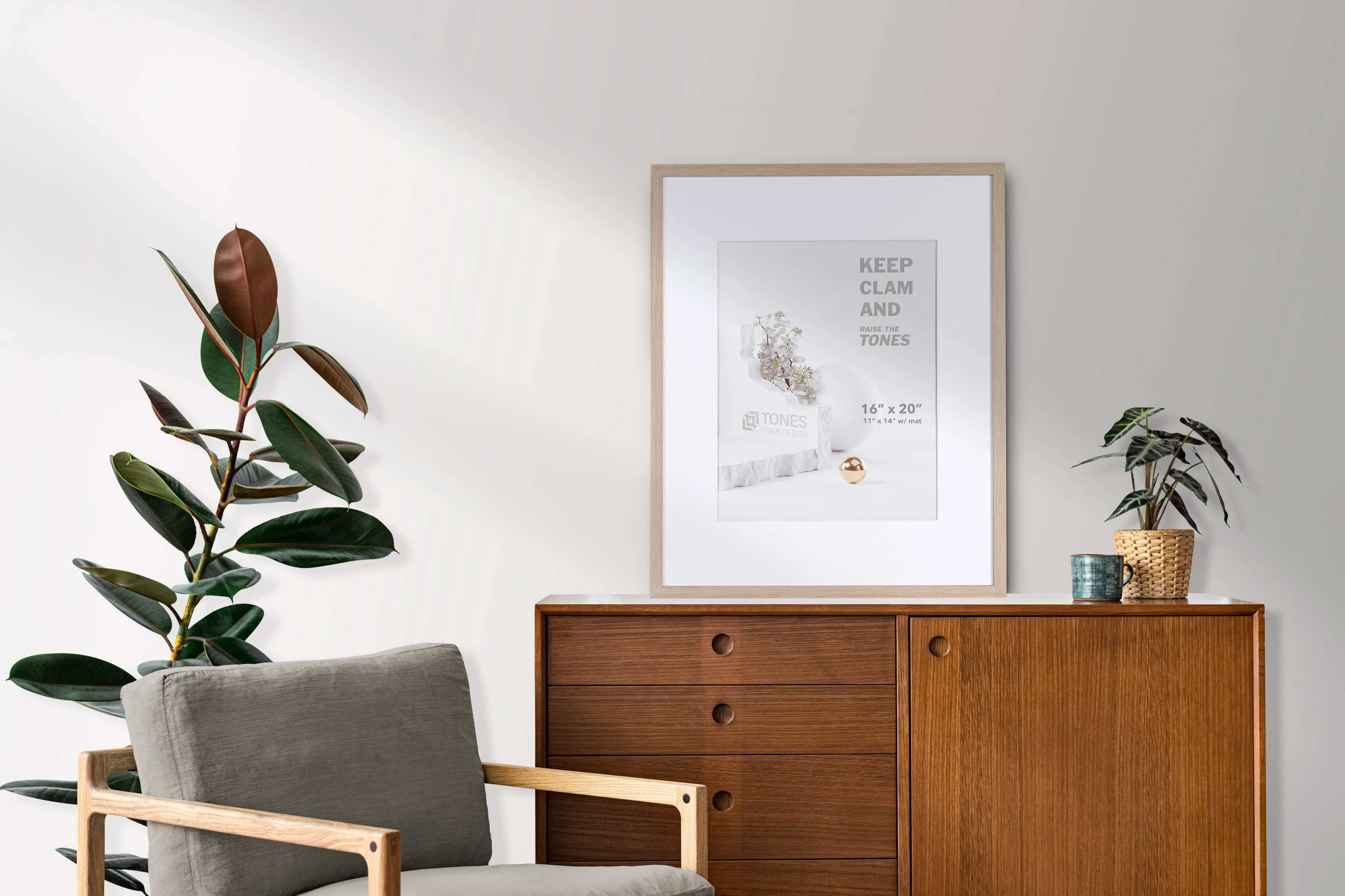 16x20 Dendro Wooden Frame: Natural