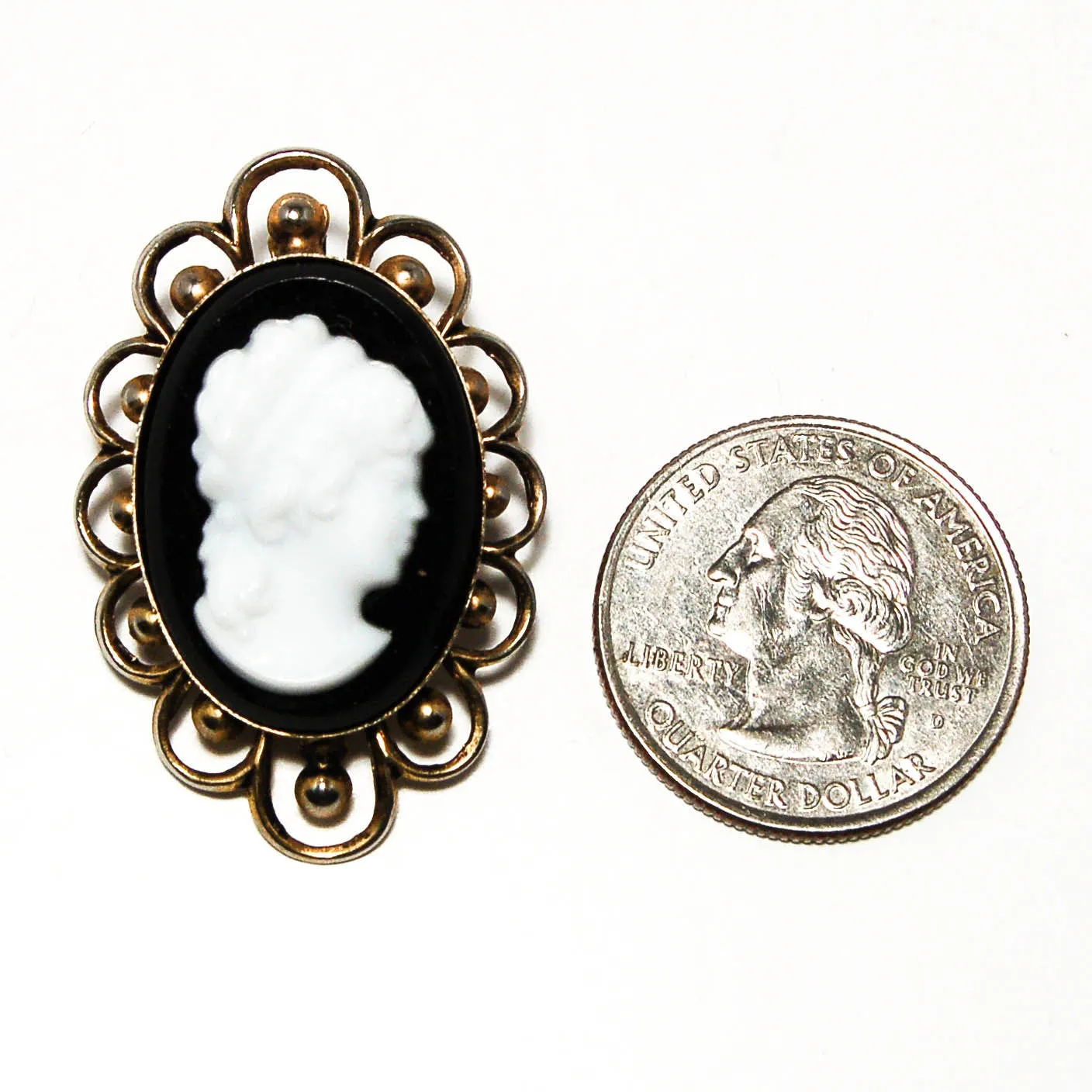 1950's Cameo Pendant Brooch Combination