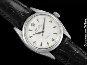 1954 Rolex Oyster Perpetual Ref. 6580 Vintage Mens Automatic Watch - Stainless Steel