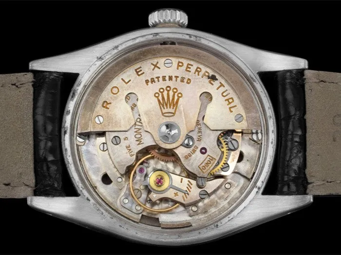 1954 Rolex Oyster Perpetual Ref. 6580 Vintage Mens Automatic Watch - Stainless Steel