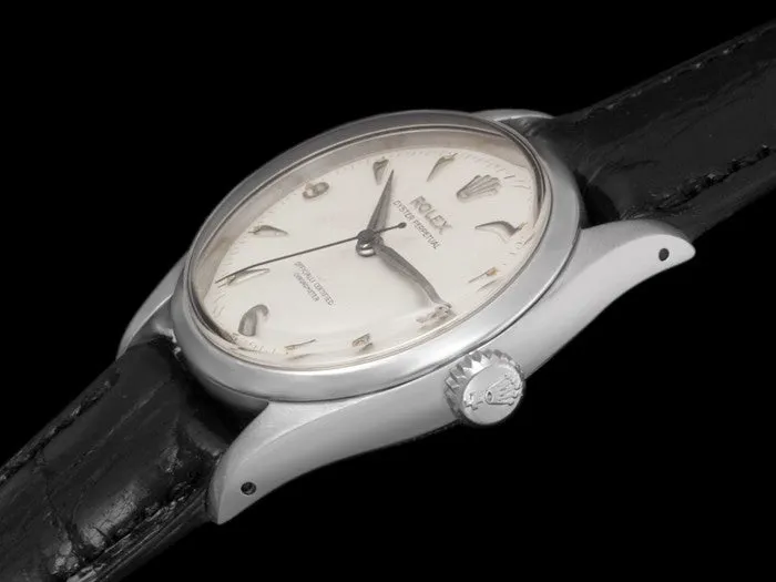 1954 Rolex Oyster Perpetual Ref. 6580 Vintage Mens Automatic Watch - Stainless Steel