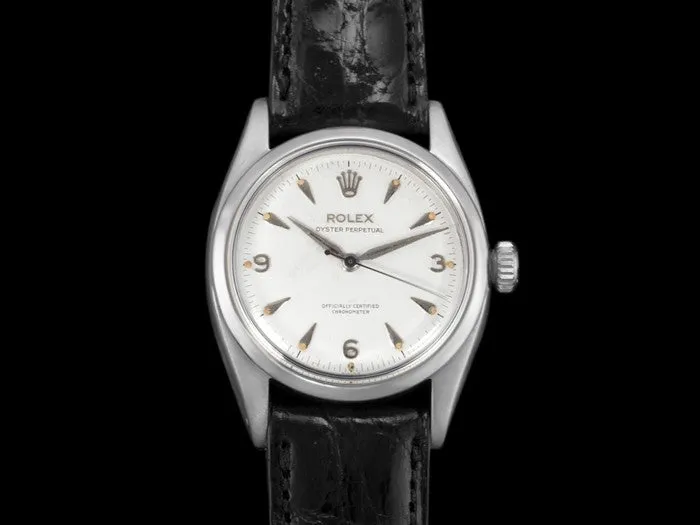 1954 Rolex Oyster Perpetual Ref. 6580 Vintage Mens Automatic Watch - Stainless Steel