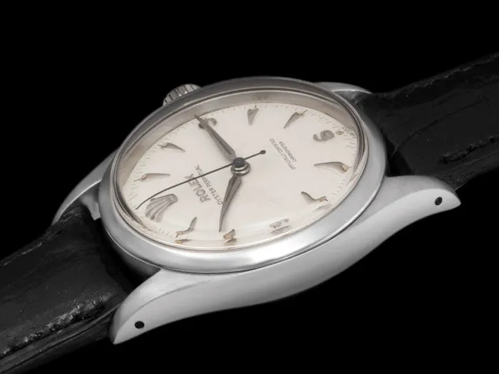 1954 Rolex Oyster Perpetual Ref. 6580 Vintage Mens Automatic Watch - Stainless Steel