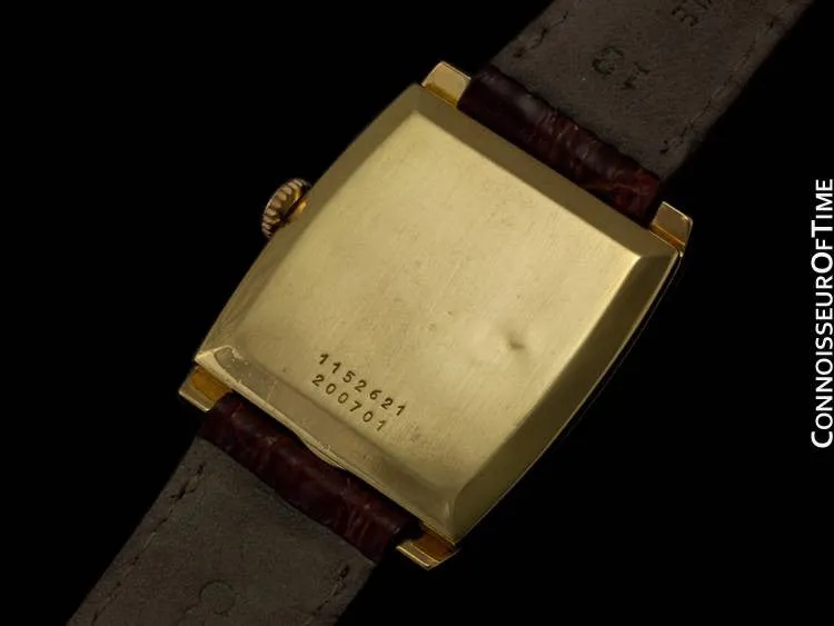 1956 Jaeger-LeCoultre Vintage Mens Midsize Dress Watch - 18K Gold