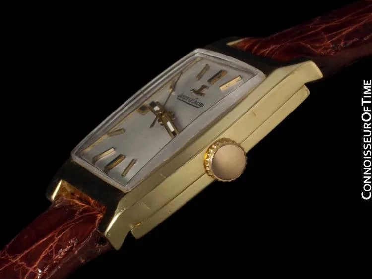 1956 Jaeger-LeCoultre Vintage Mens Midsize Dress Watch - 18K Gold
