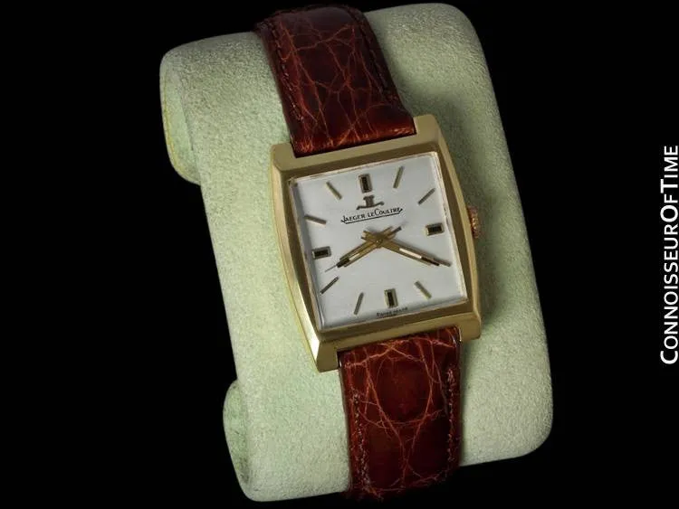 1956 Jaeger-LeCoultre Vintage Mens Midsize Dress Watch - 18K Gold