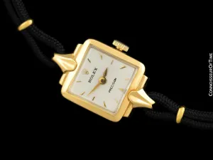 1958 Rolex Precision Vintage Pre-Cellini Ladies Watch, Ref. 9180 - 18K Gold