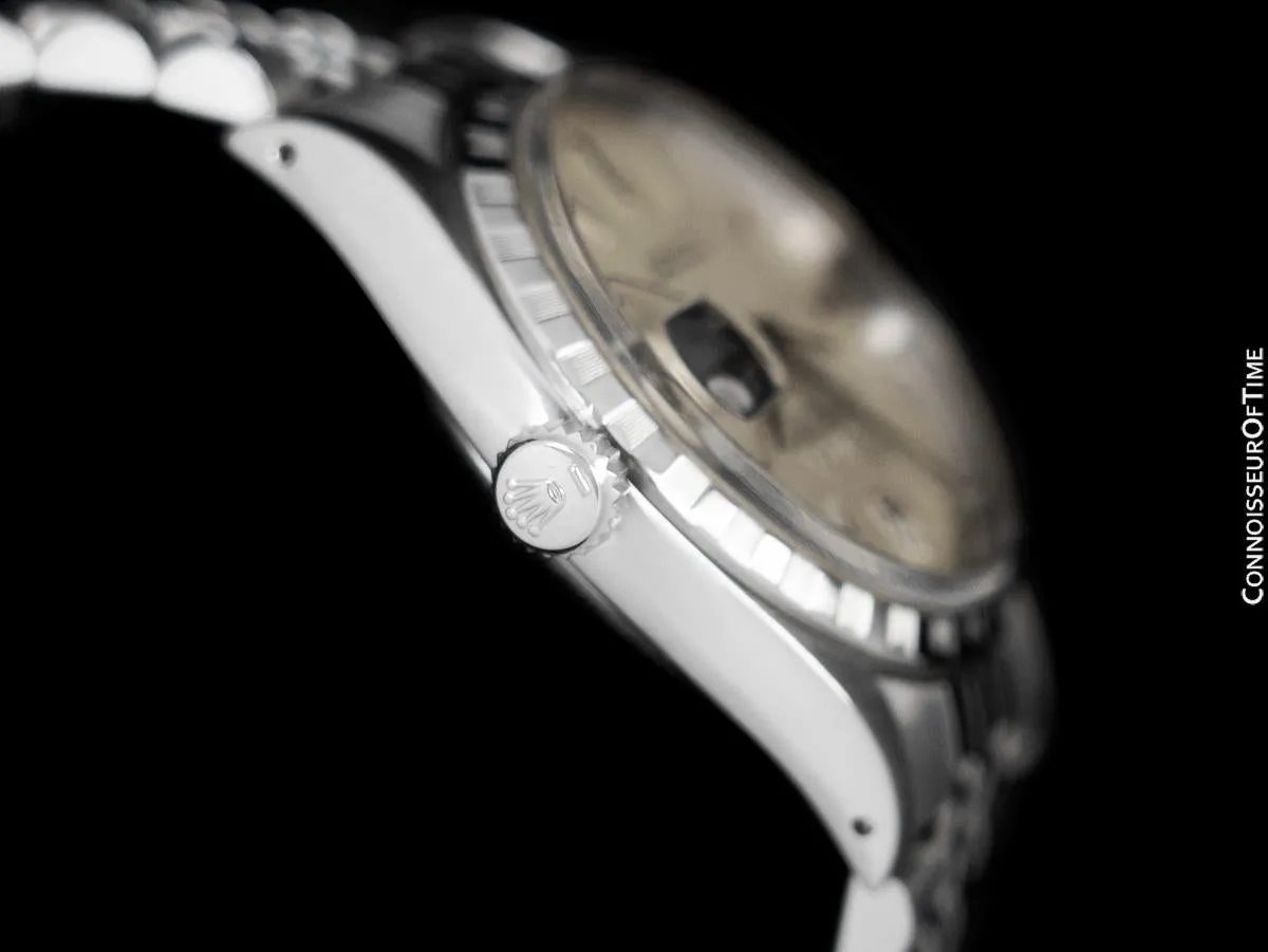 1959 Rolex Vintage Mens Early Datejust, Ref. 6605 - Stainless Steel
