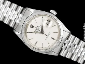 1959 Rolex Vintage Mens Early Datejust, Ref. 6605 - Stainless Steel