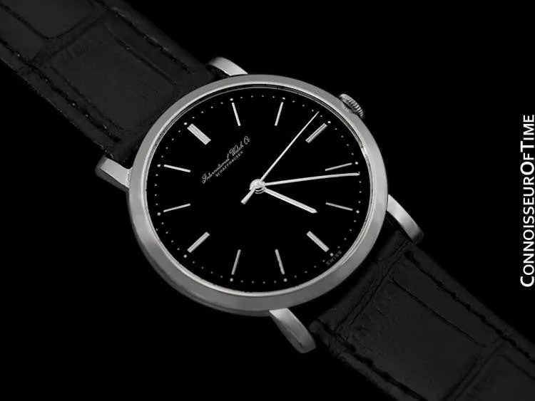 1960 IWC Vintage Full Size Large Mens Dress Watch, Caliber 401 - Stainless Steel