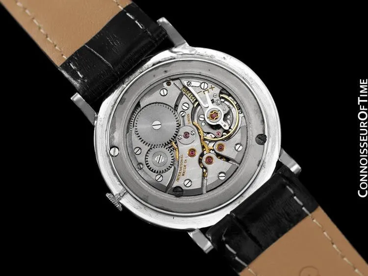 1960 IWC Vintage Full Size Large Mens Dress Watch, Caliber 401 - Stainless Steel