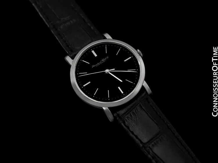 1960 IWC Vintage Full Size Large Mens Dress Watch, Caliber 401 - Stainless Steel