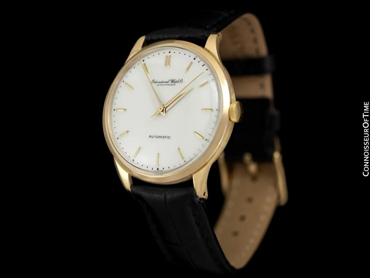 1961 IWC Vintage Mens Full Size Watch, Cal. 853 Automatic - 18K Gold