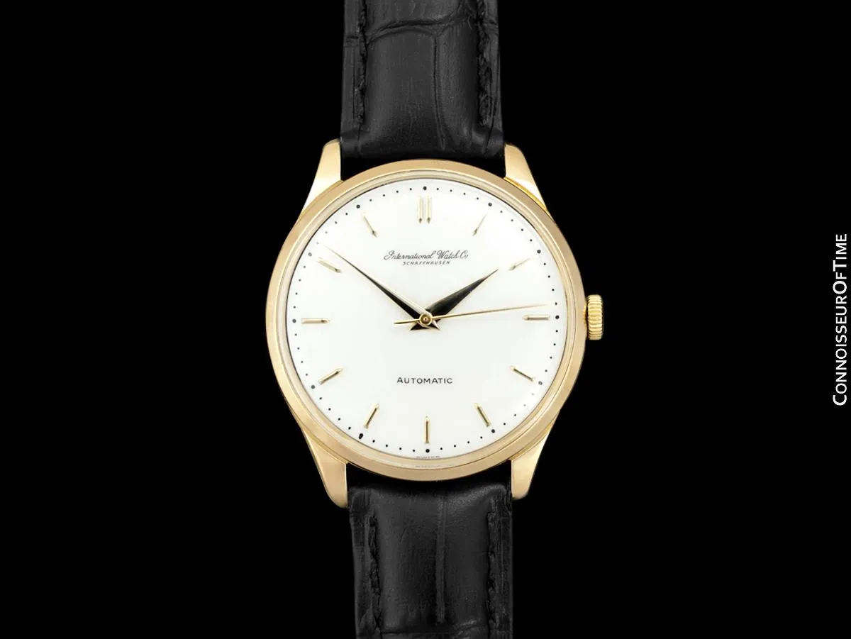 1961 IWC Vintage Mens Full Size Watch, Cal. 853 Automatic - 18K Gold