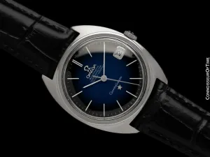 1967 Omega Constellation "C" Chronometer Vintage Mens Watch with Blue Dial - Stainless Steel