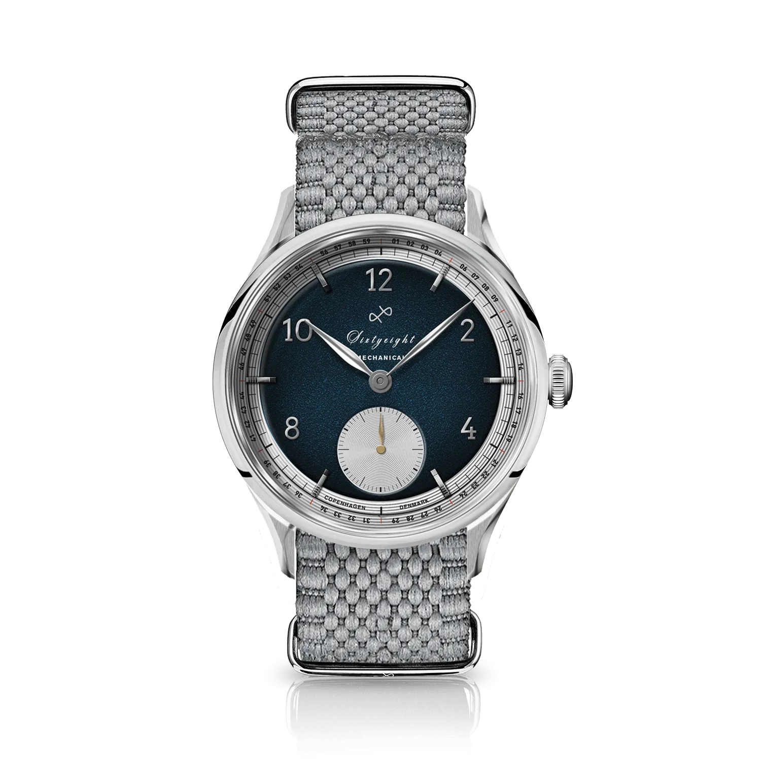 1968 Mechanical (Hand-Wound), Steel / Night Blue
