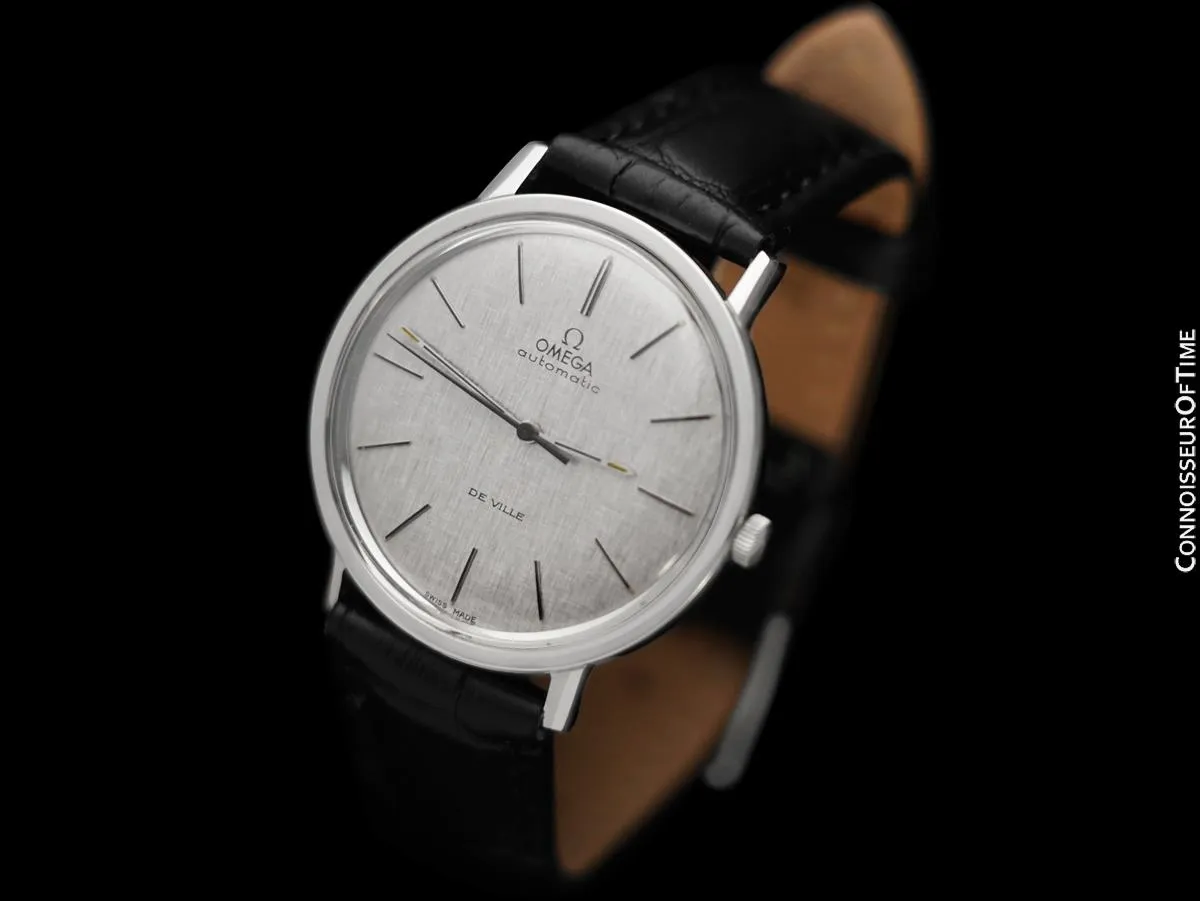 1968 Omega Vintage De Ville Mens Full Size Automatic Watch - Stainless Steel