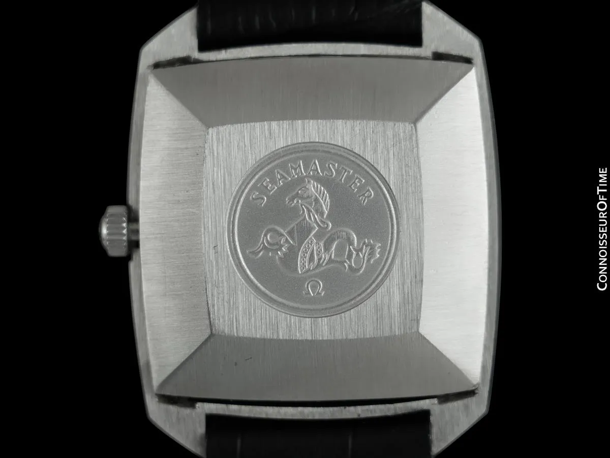 1970's Omega Seamaster Compressor Mens Vintage Watch with 565 Movement, Automatic, Quick-Setting Date - Stainless Steel
