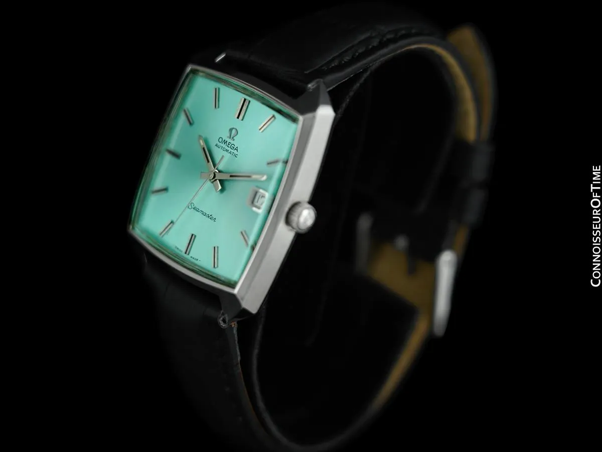 1970's Omega Seamaster Compressor Mens Vintage Watch with 565 Movement, Automatic, Quick-Setting Date - Stainless Steel