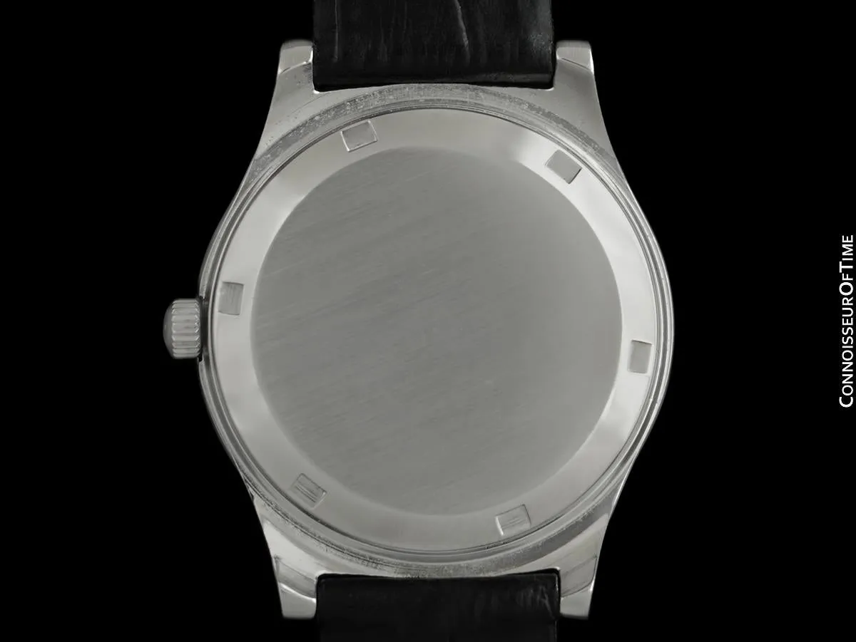 1973 Omega Geneve Vintage Mens Full Size Waterproof Style Dress Watch - Stainless Steel