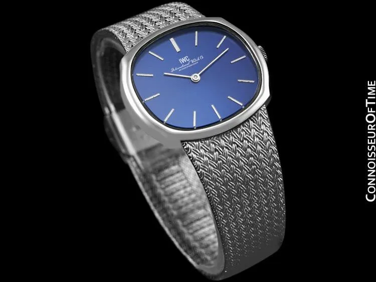 1974 IWC Vintage Mens Dress Watch with Bracelet, Caliber 423 - Stainless Steel