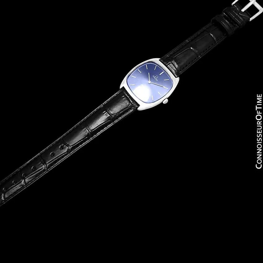 1979 Omega De Ville Vintage Mens Handwound Ultra Thin Dress Watch - Stainless Steel