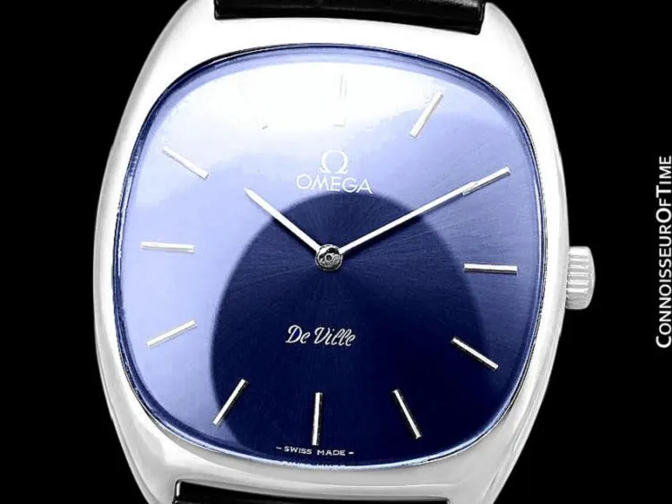 1979 Omega De Ville Vintage Mens Handwound Ultra Thin Dress Watch - Stainless Steel