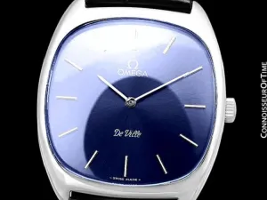 1979 Omega De Ville Vintage Mens Handwound Ultra Thin Dress Watch - Stainless Steel
