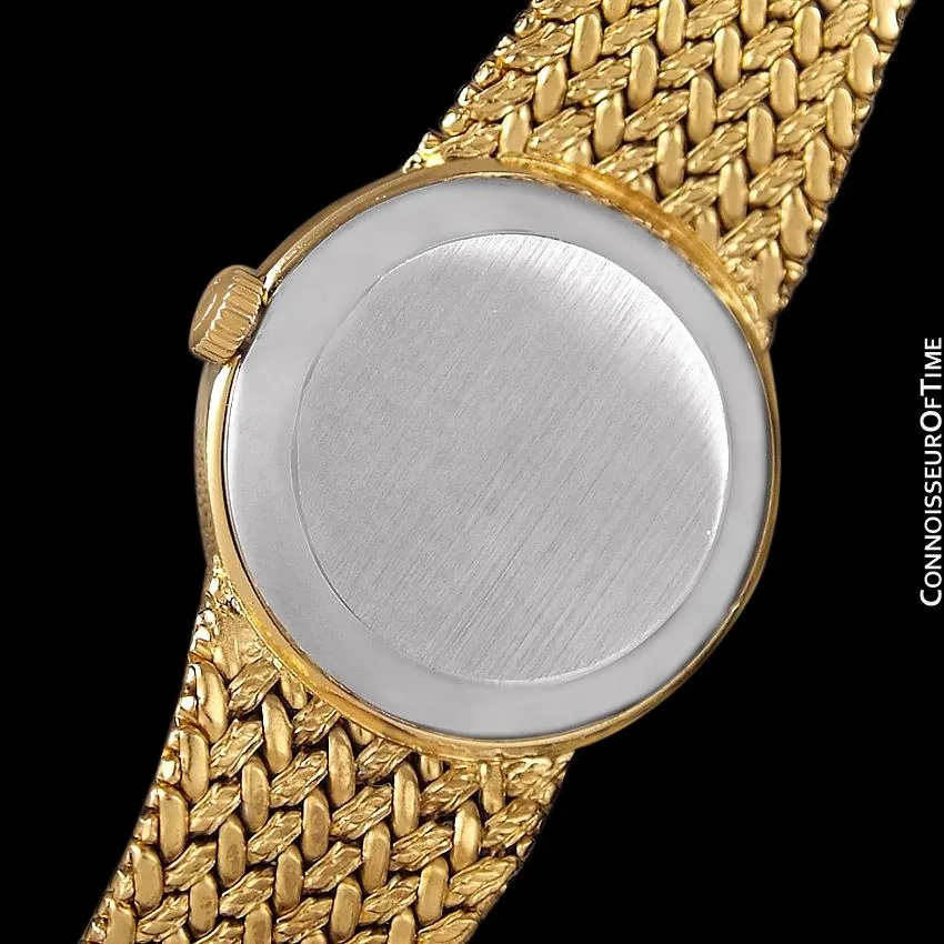 1980's Omega De Ville Vintage Ladies Handwound Dress Watch - 18K Gold Plated and Stainless Steel