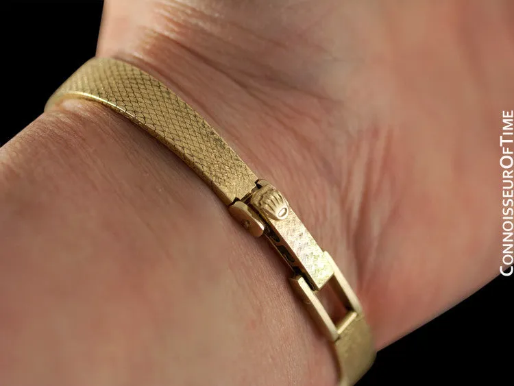 1980's Rolex Vintage Ladies Dress Watch - 14K Gold & Diamonds