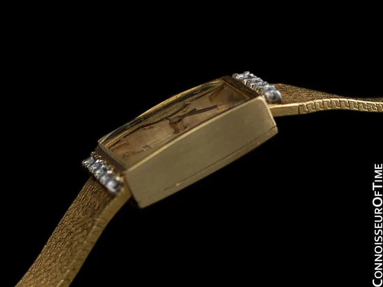 1980's Rolex Vintage Ladies Dress Watch - 14K Gold & Diamonds