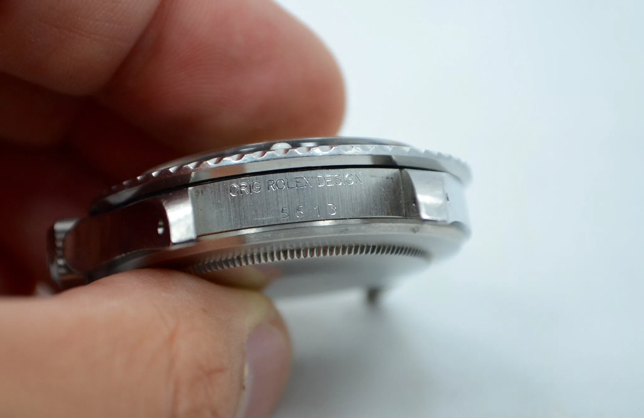 1981  Rolex 5513 Submariner Stainless Steel 7.2 Mil Wristwatch Box Papers