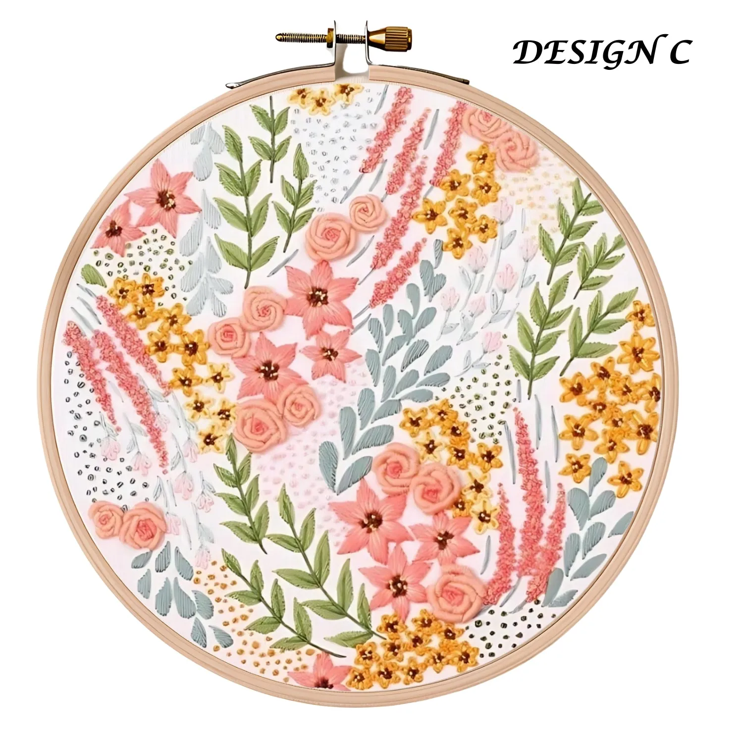 3D Flower DIY Embroidery Kit Set 1