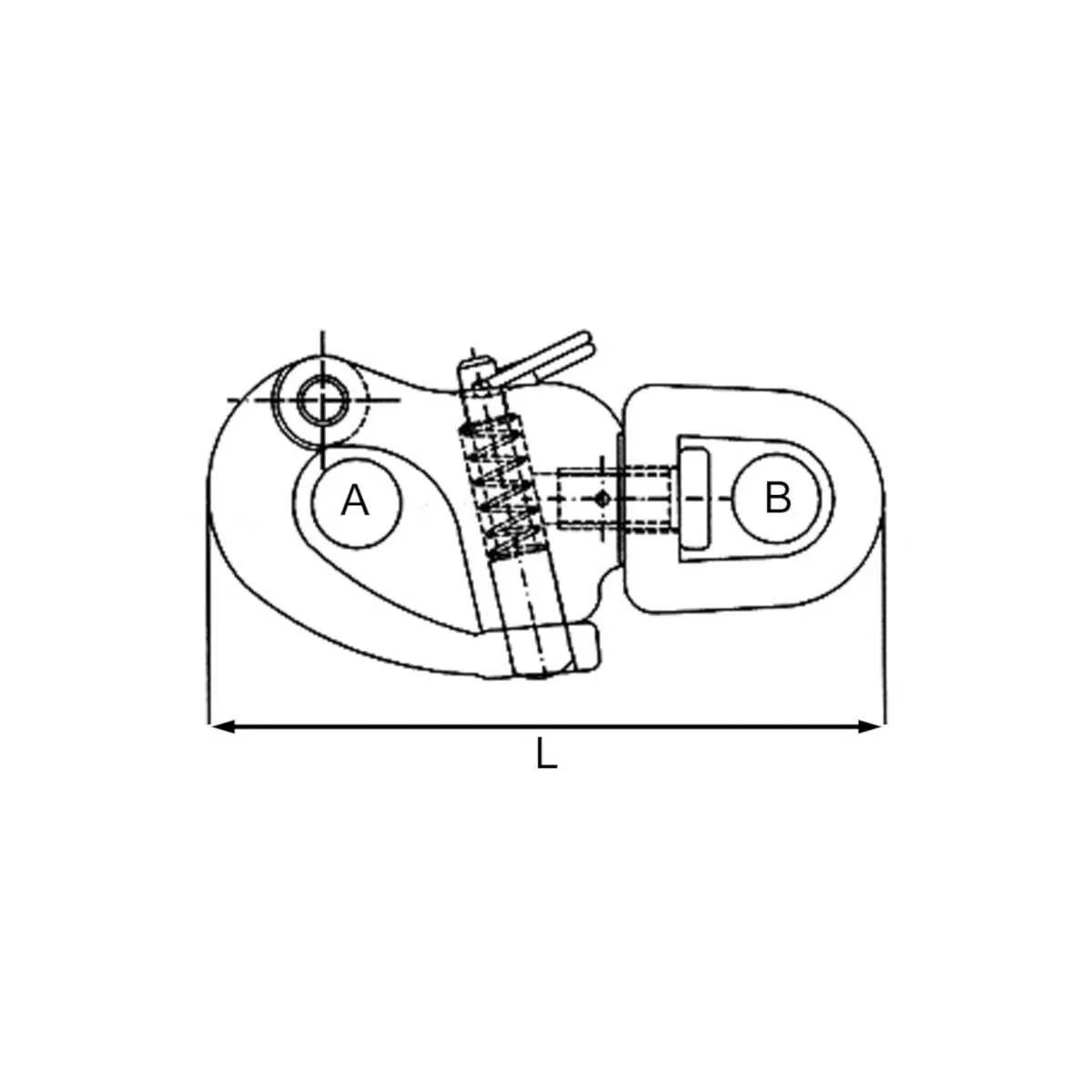 70mm Stainless Steel Fixed Snap Shackle