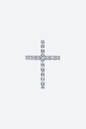 ALEX MOSS | DIVINITY CROSS PENDANT - WHITE