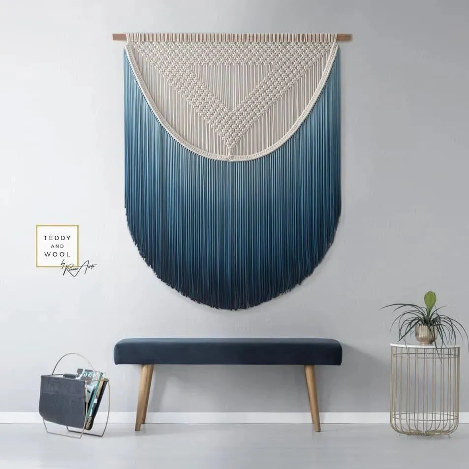 ALEXA Colorful and Elegant Wall Hanging Macrame Fiber Art
