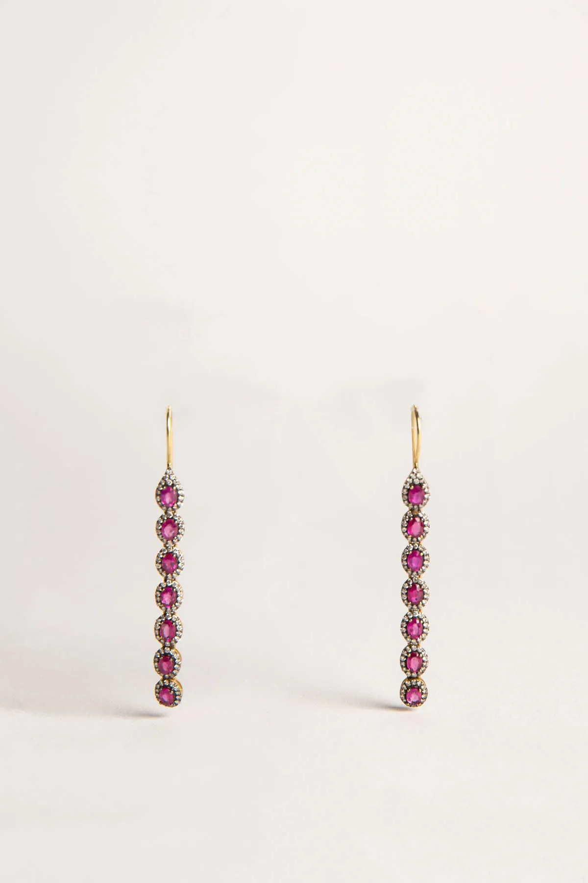 AMRAPALI LONDON | 18K YELLOW GOLD MINI RAJ RUBY DIAMOND EARRINGS