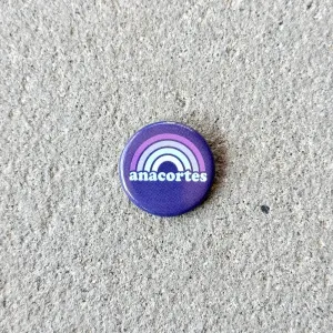 Anacortes Rainbow Button Pin