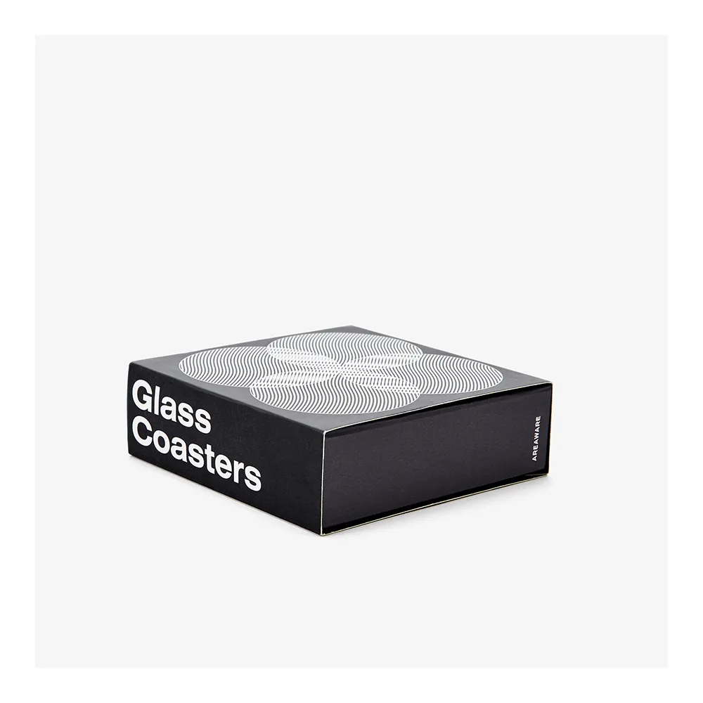 AREAWARE Glass Grid Coasters - Wave