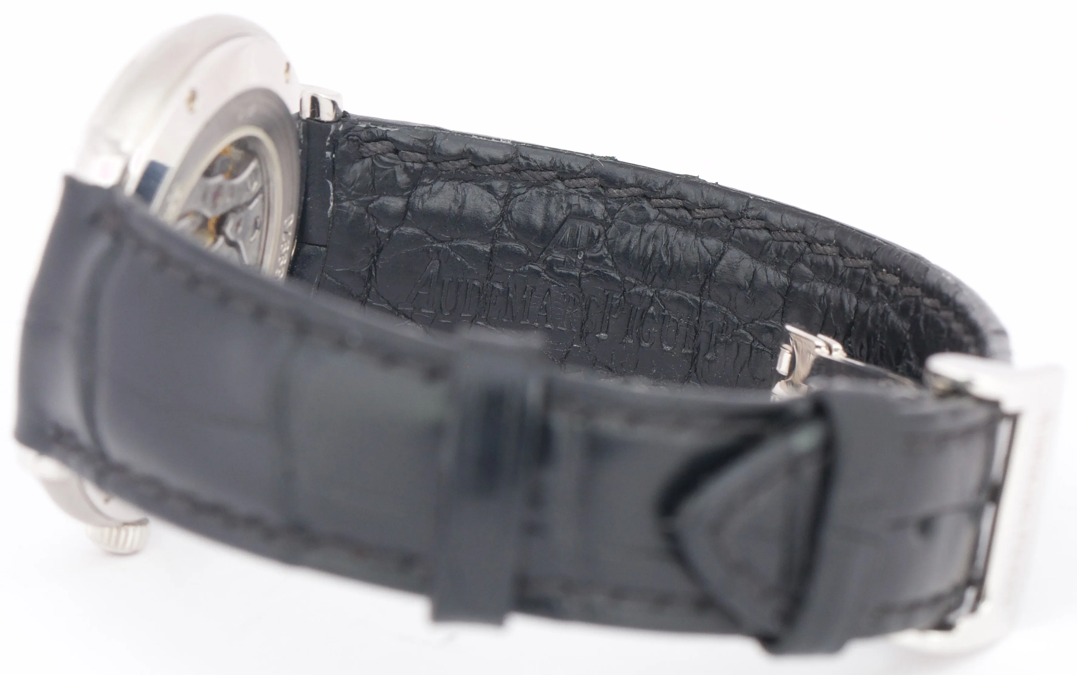 Audemars Piguet Jules BLUE 18K White Gold SMALL SECONDS Leather 36mm 15056BC