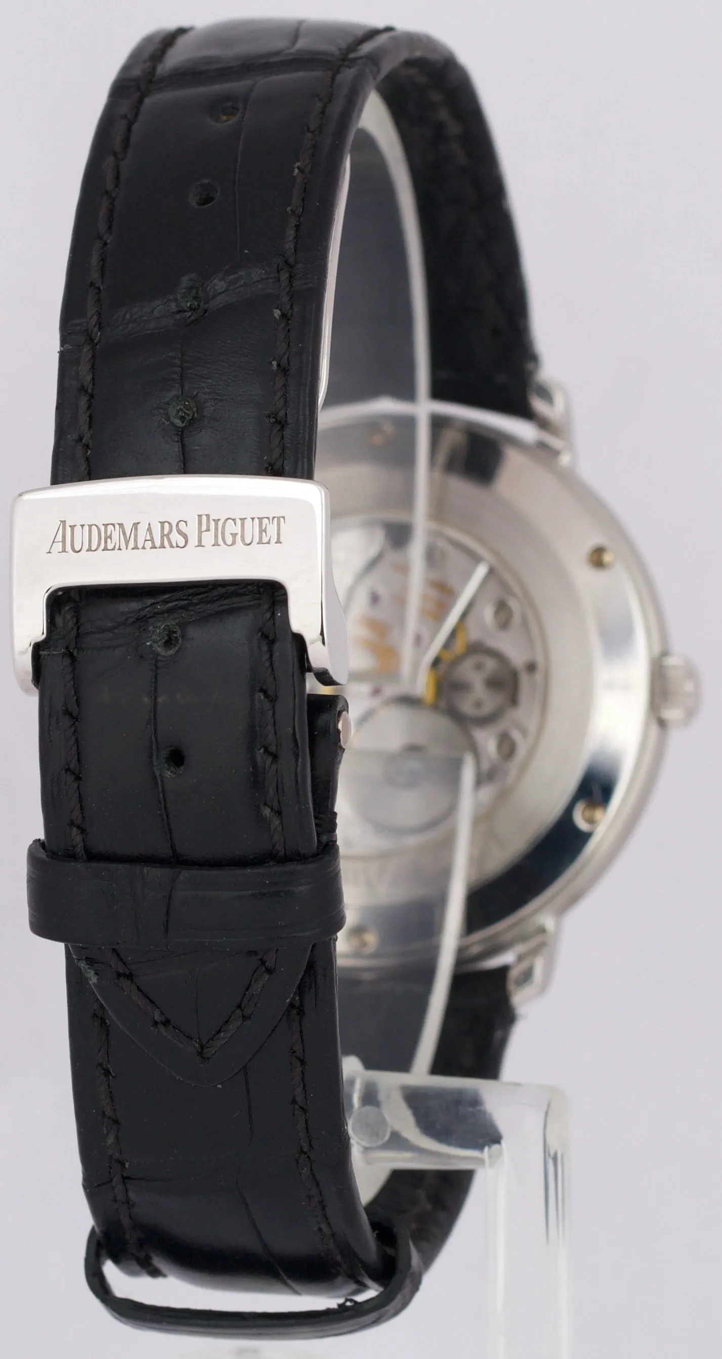 Audemars Piguet Jules BLUE 18K White Gold SMALL SECONDS Leather 36mm 15056BC