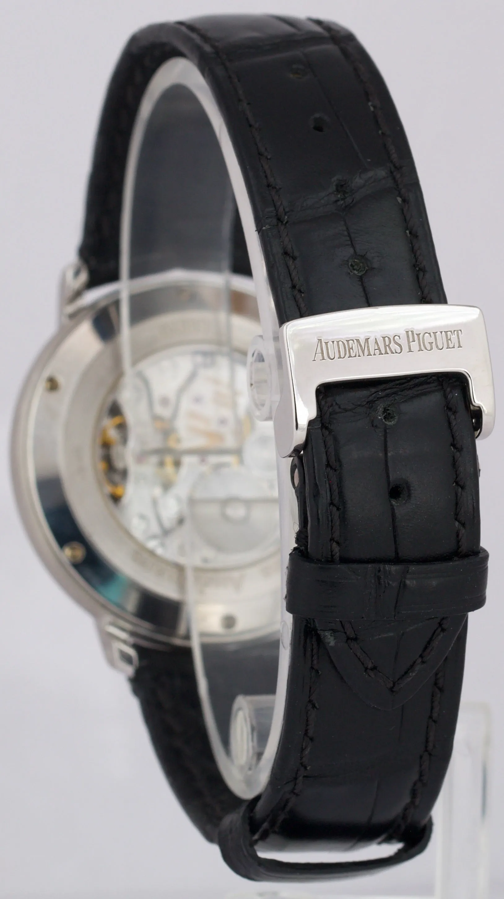 Audemars Piguet Jules BLUE 18K White Gold SMALL SECONDS Leather 36mm 15056BC