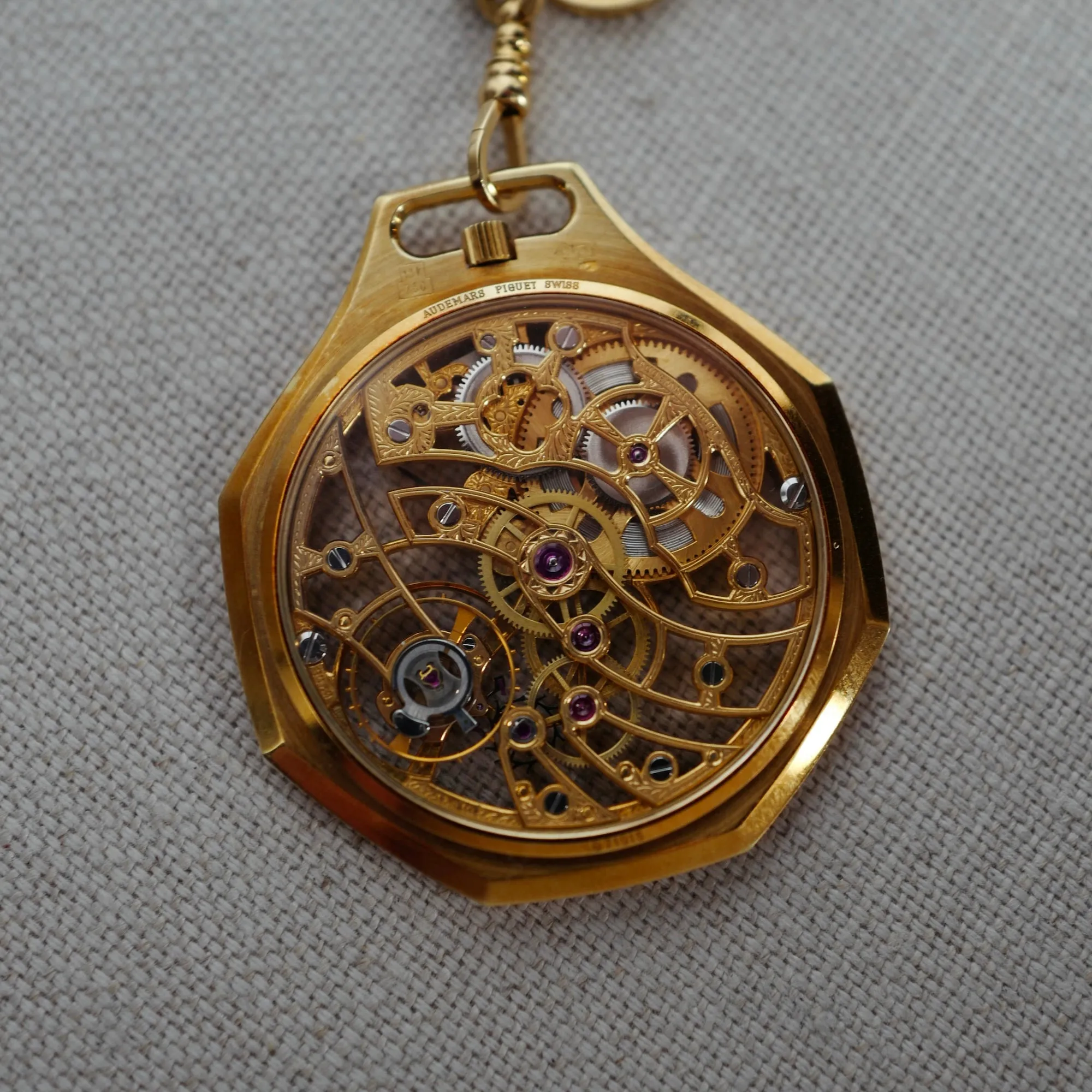 Audemars Piguet Skeletonized Royal Oak Necklace Pocket Watch