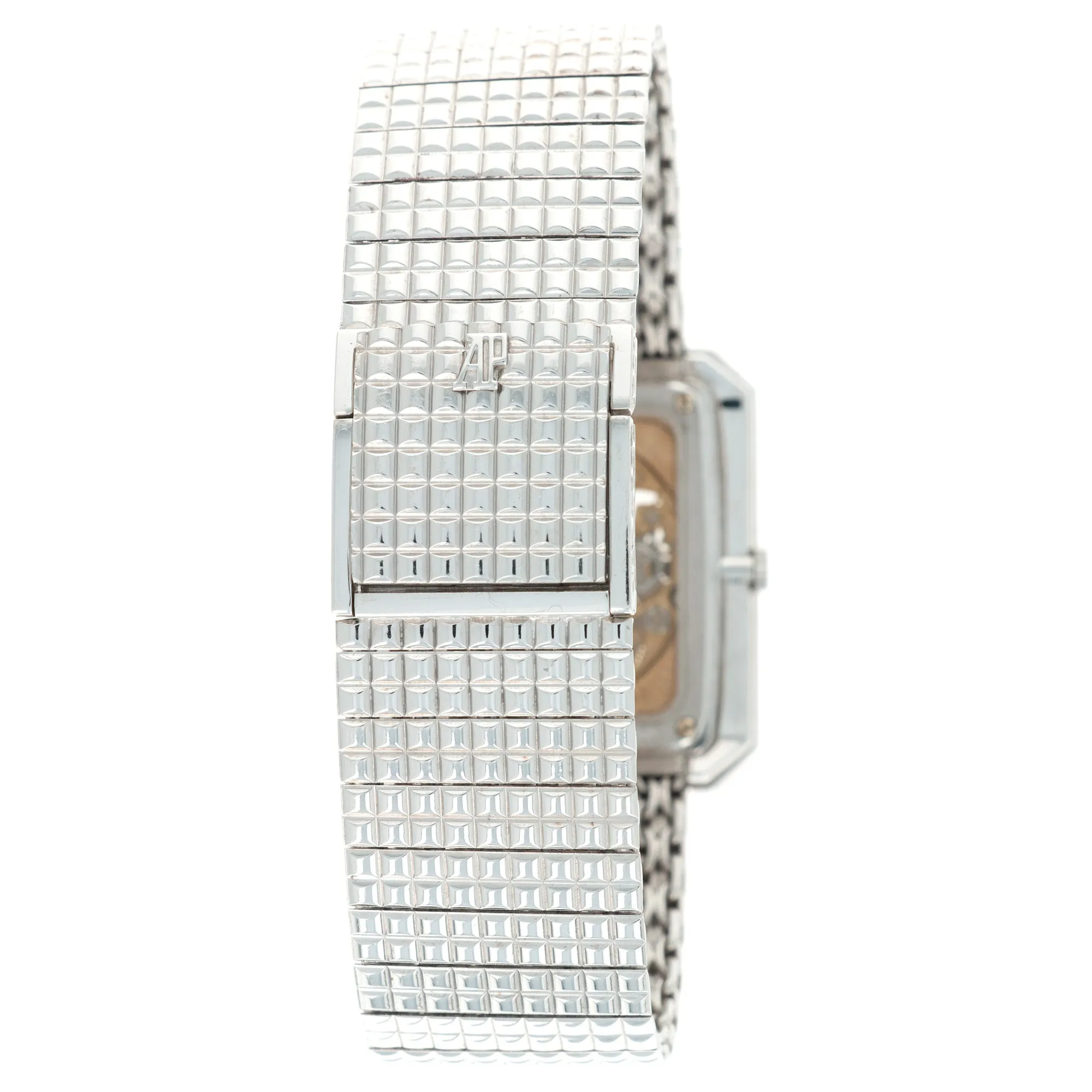 Audemars Piguet White Gold Skeletonized Baguette Diamond Watch