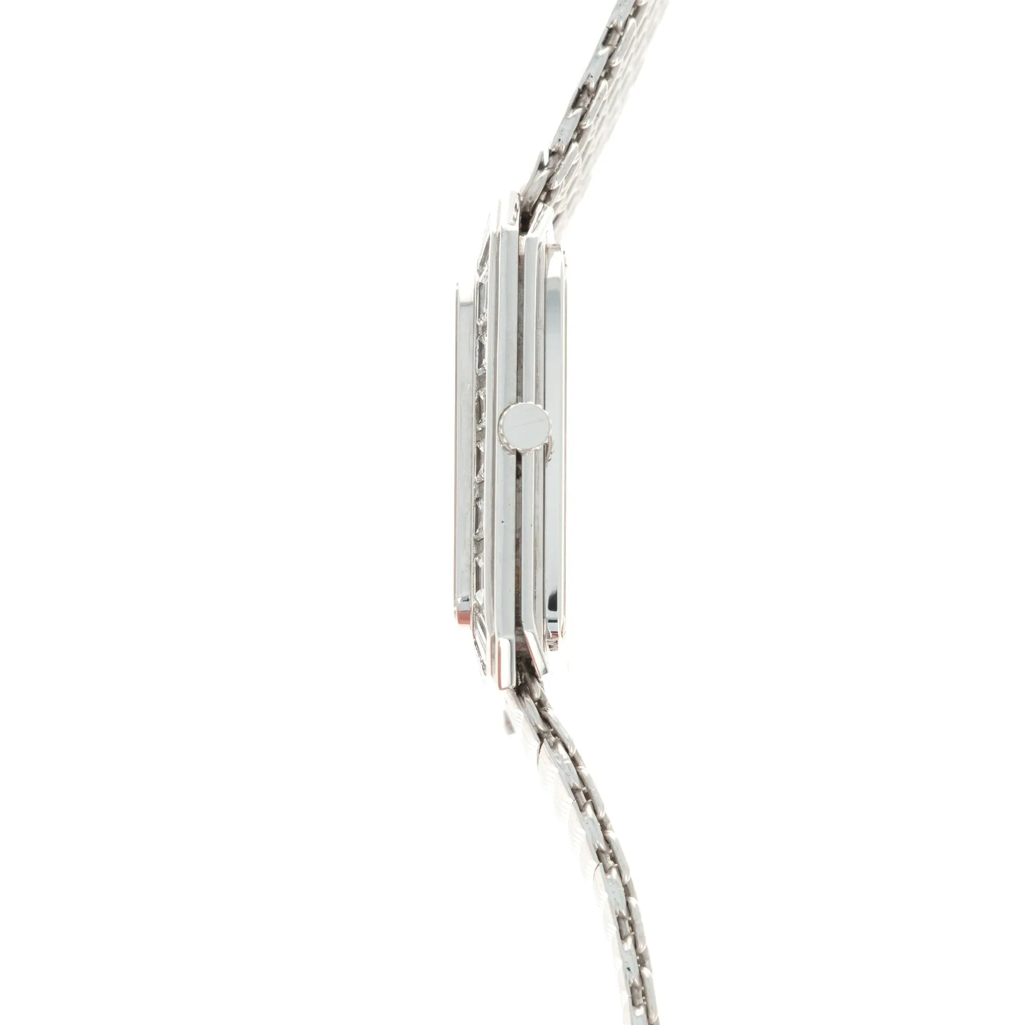 Audemars Piguet White Gold Skeletonized Baguette Diamond Watch