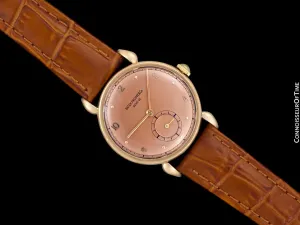 c. 1948 Patek Philippe Vintage Mens Midsize Handwound Watch, Ref. 1461 - 18K Rose Gold