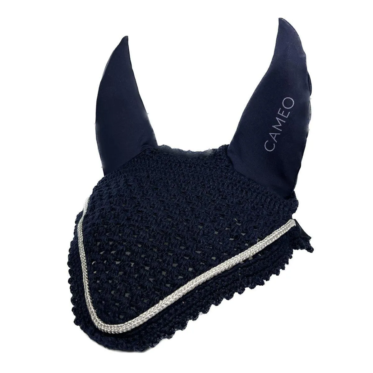 Cameo Equine Core Ear Bonnet, CameoTech 4way, Crochet Body, Braided Horse Bonnet