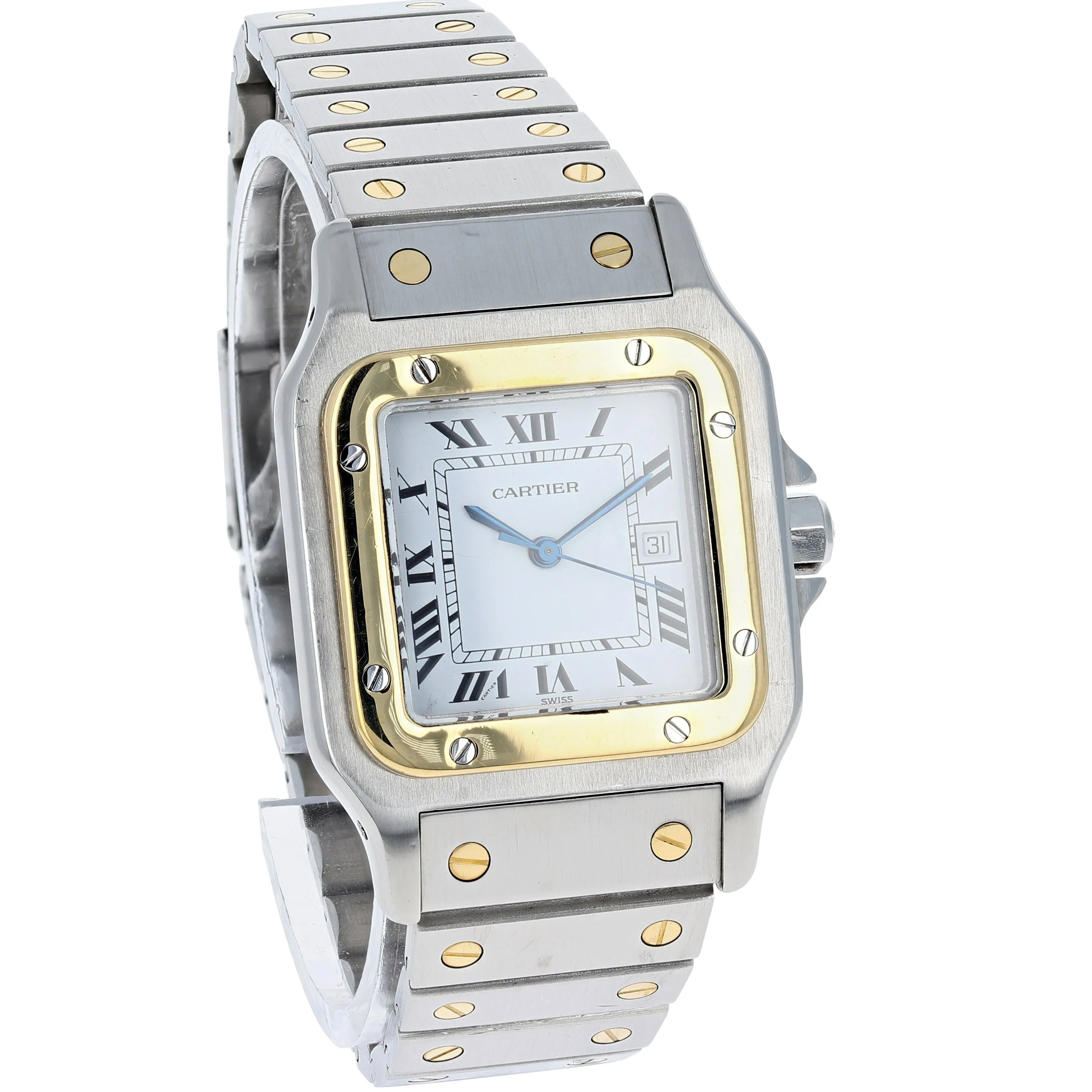 Cartier Santos Galbée 2961 Automatic 18k Yellow Gold & Steel 29 x 41 mm